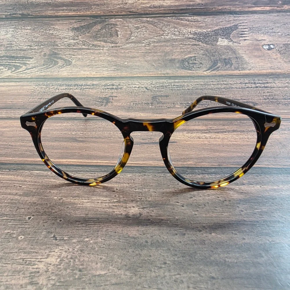 Carfia CA5288 Tortoise Round Polarized Sunglasses Brown Italian Design 50-22-145